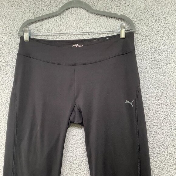 Puma Yoga Pants Womens XXL Black Slim Straight Low Rise Gym Active Workout - Picture 3 of 11